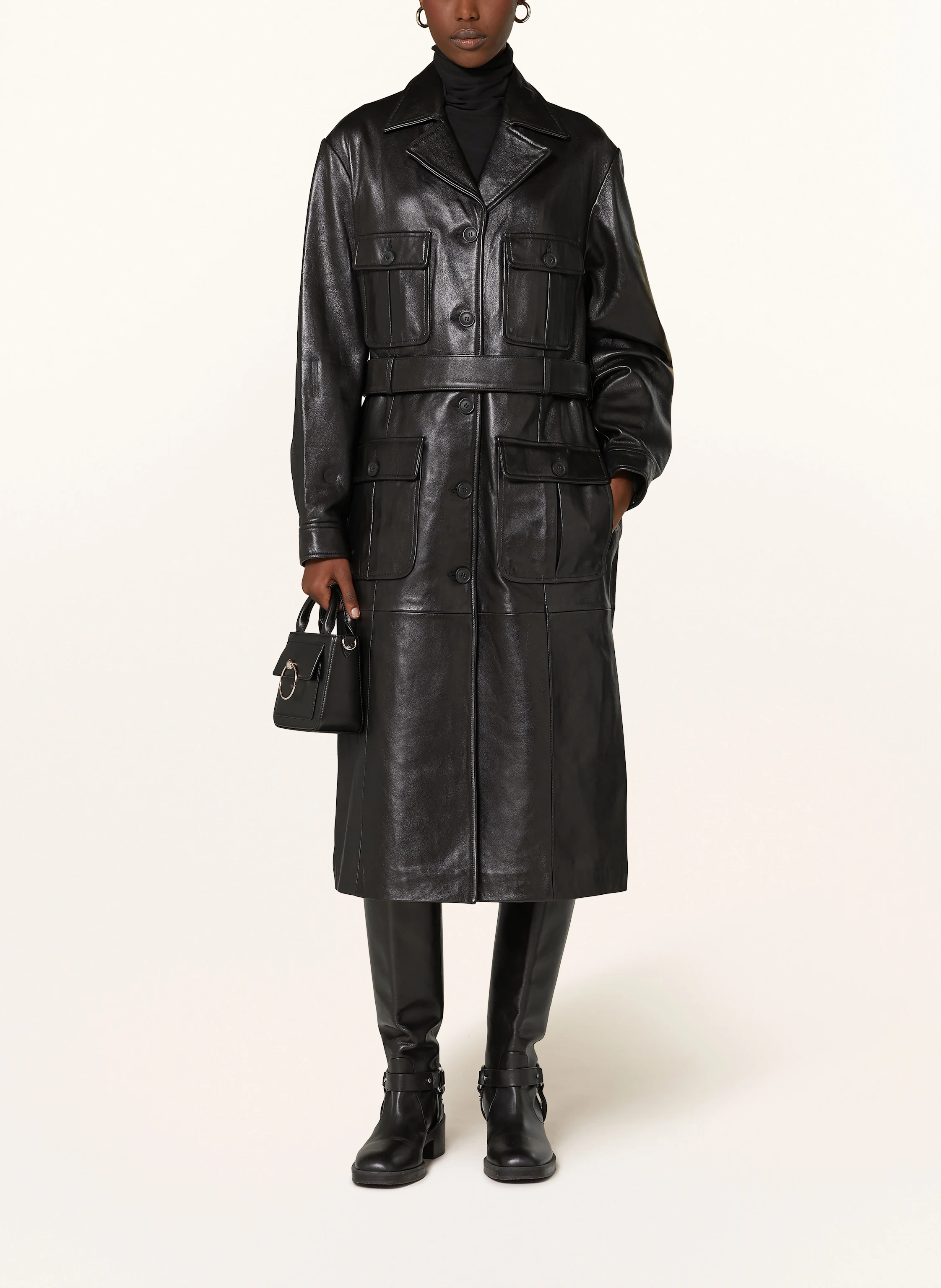 CLAUDIE PIERLOT Trenchcoat aus Leder