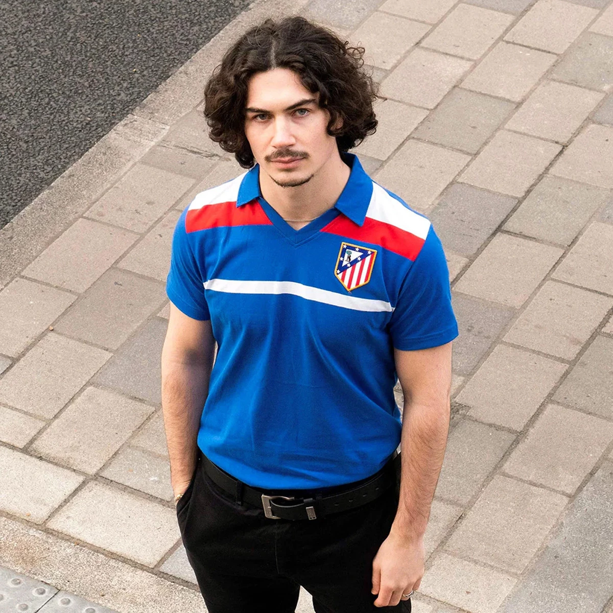 T-Shirt COPA Atlético de Madrid 1986 Terceiro Equipamento Retro