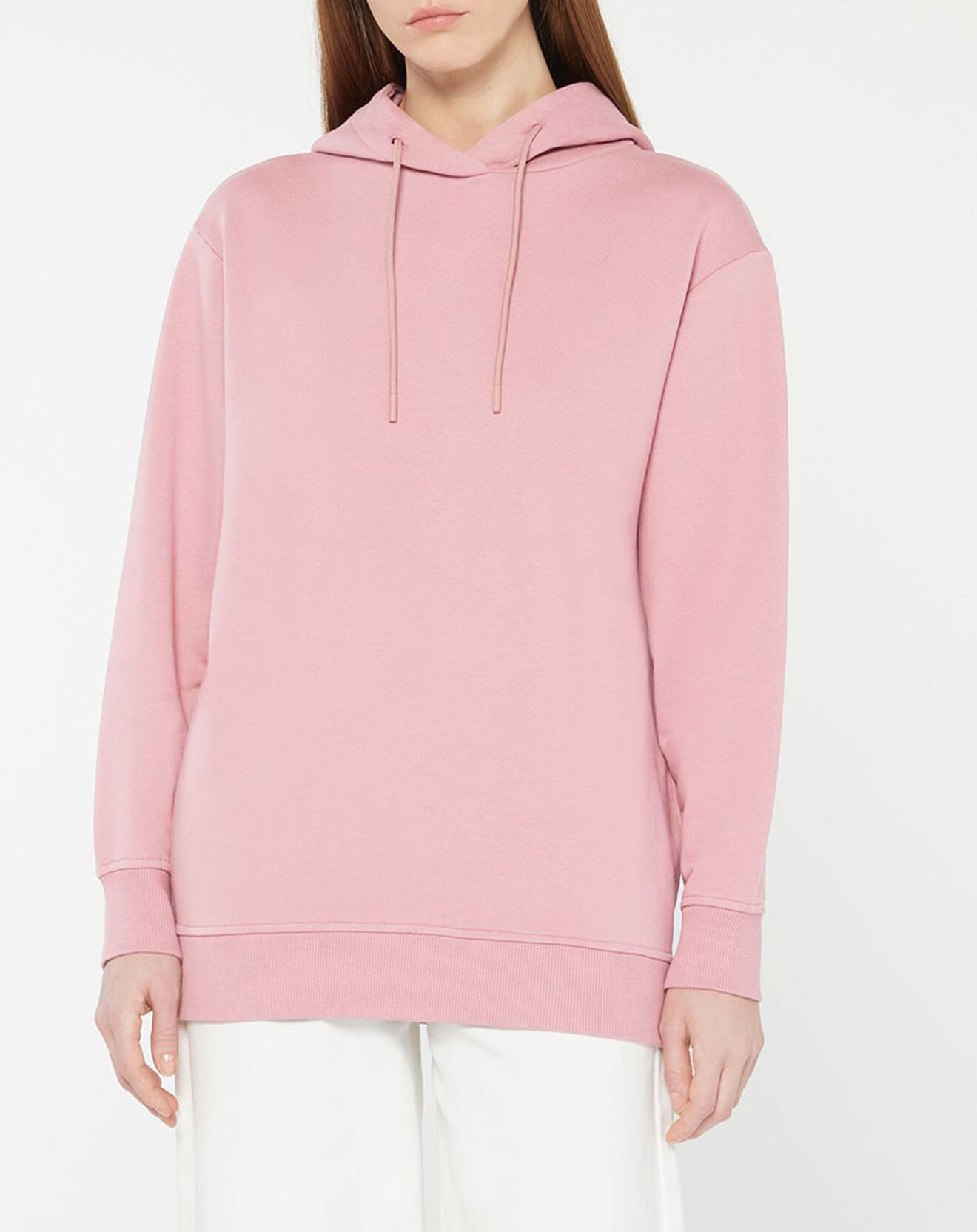 Galeries Lafayette Sweat à capuche en Coton Bio Bahut rose