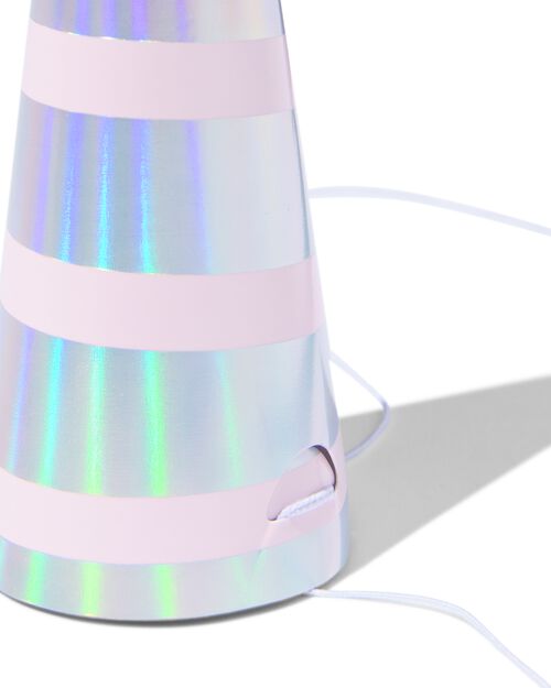chapeaux de fête rayés lot de 8