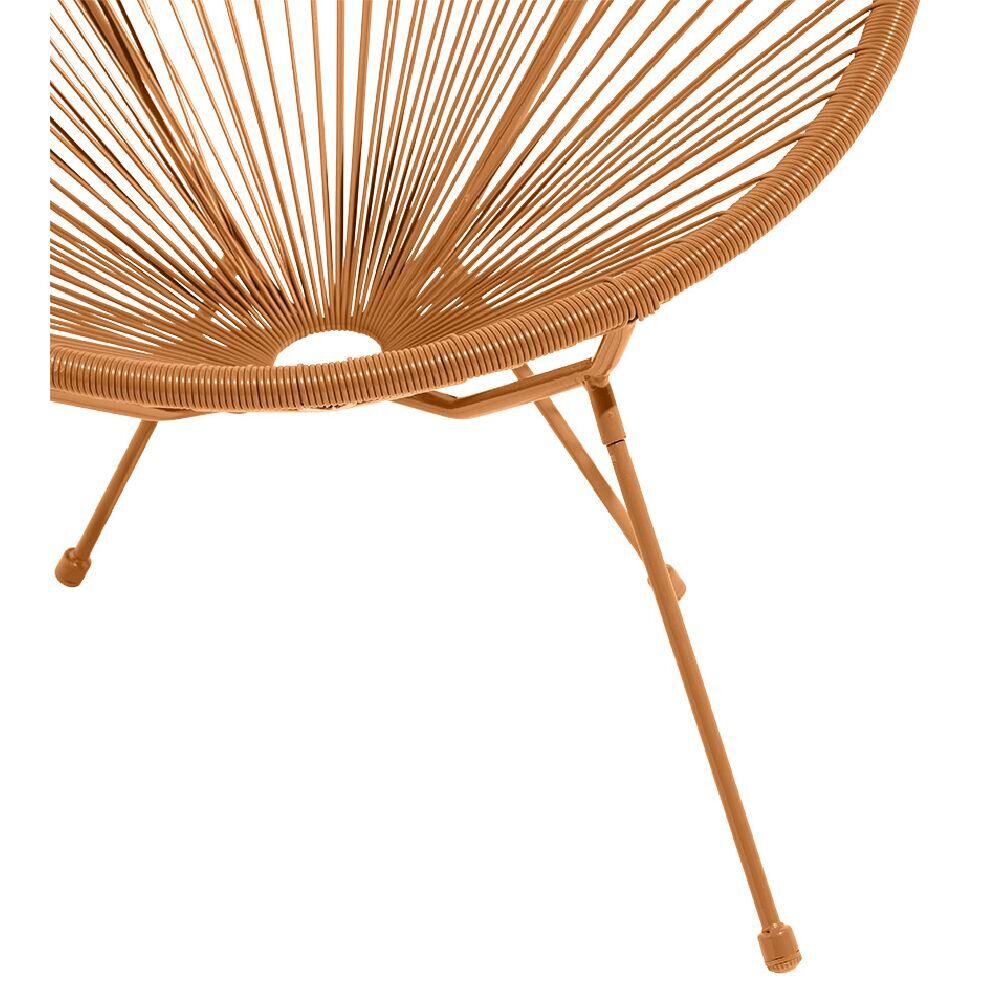 Fauteuil de jardin Urban orange 85xH83x72cm