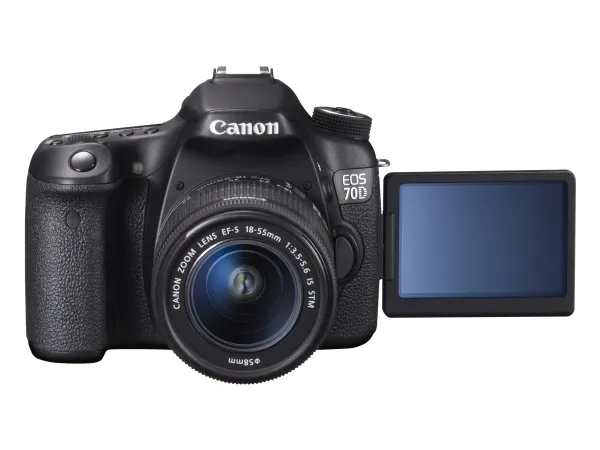 Canon EOS 70D - Digitalkamera - SLR - 20.2 MP - APS-C - 1080p - 3x optisk zoom EF-S 18-55 mm IS STM objektiv - Wireless LAN