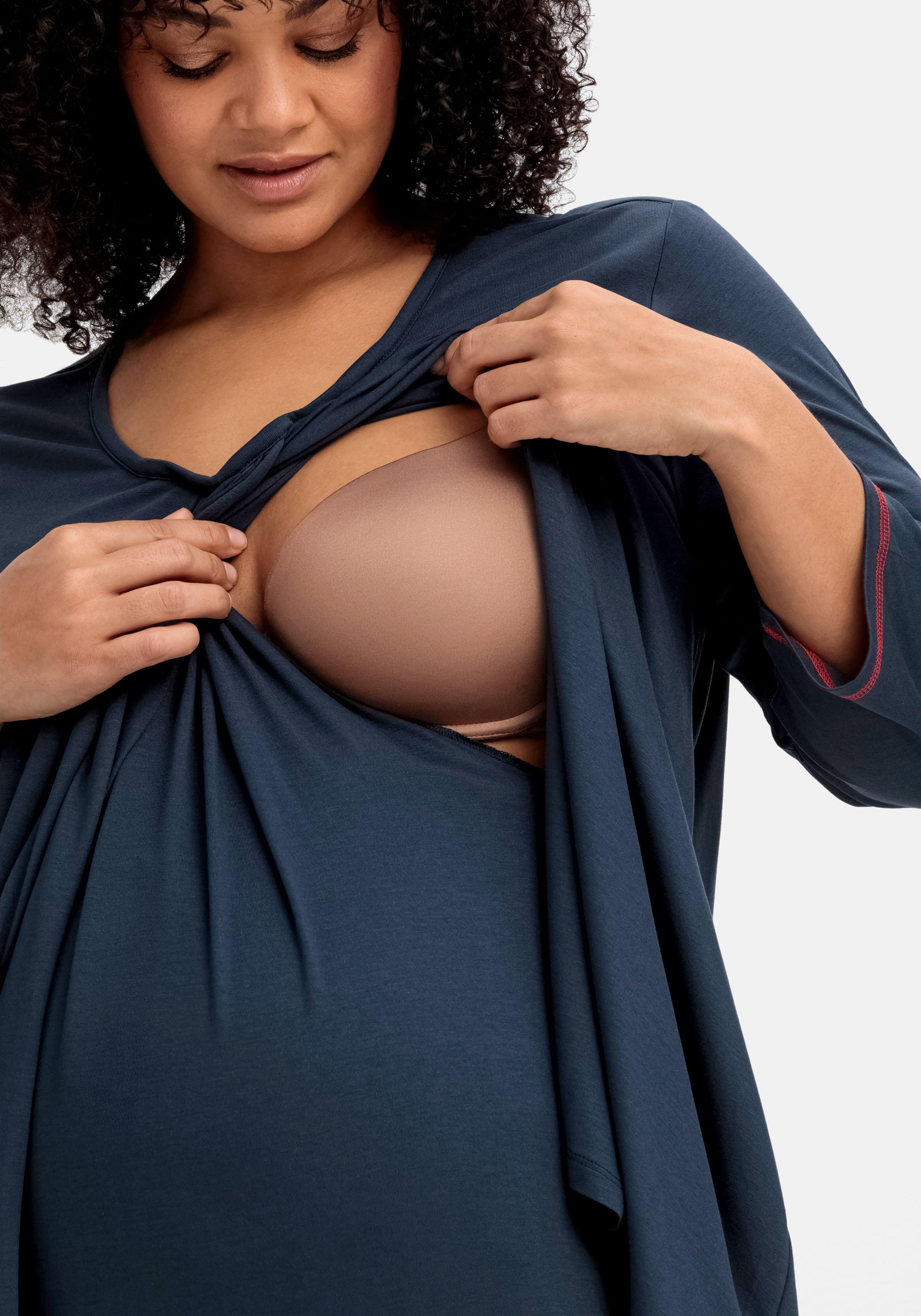 Stillshirt in Layer-Optik, mit Raffung am Ausschnitt