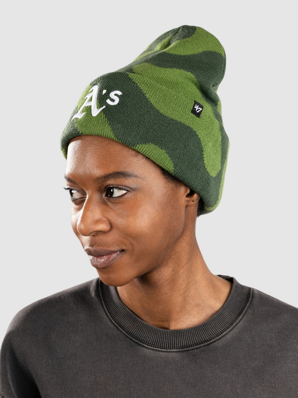 47Brand Mlb Oakland Athletics '47 Cuff Knit Beanie fatigue green