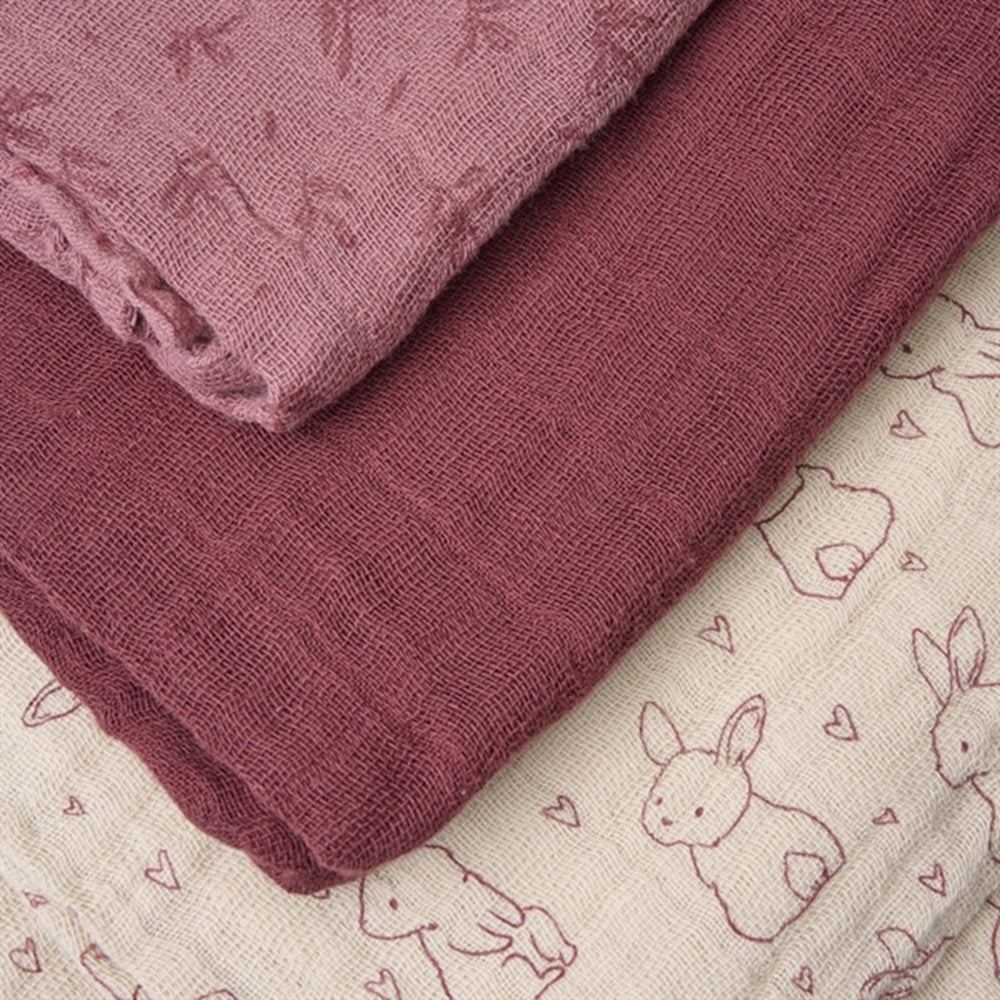Økologiske Vaskeklude 6-pak Old Rose | Luksusbaby