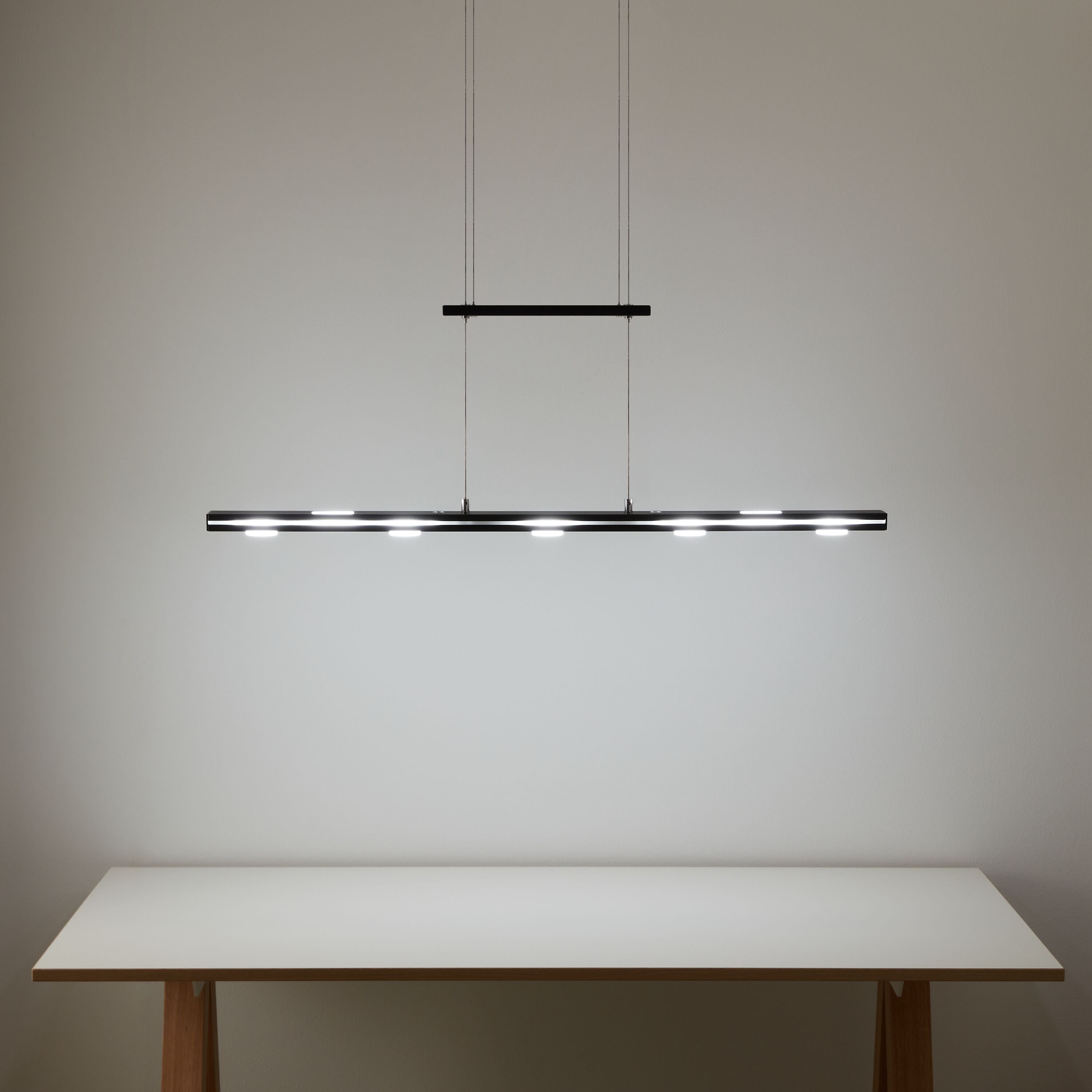 LACAL Hängeleuchte - Schwarz / B: 100.0 cm x T: 8.0 cm x H: 160.0 cm