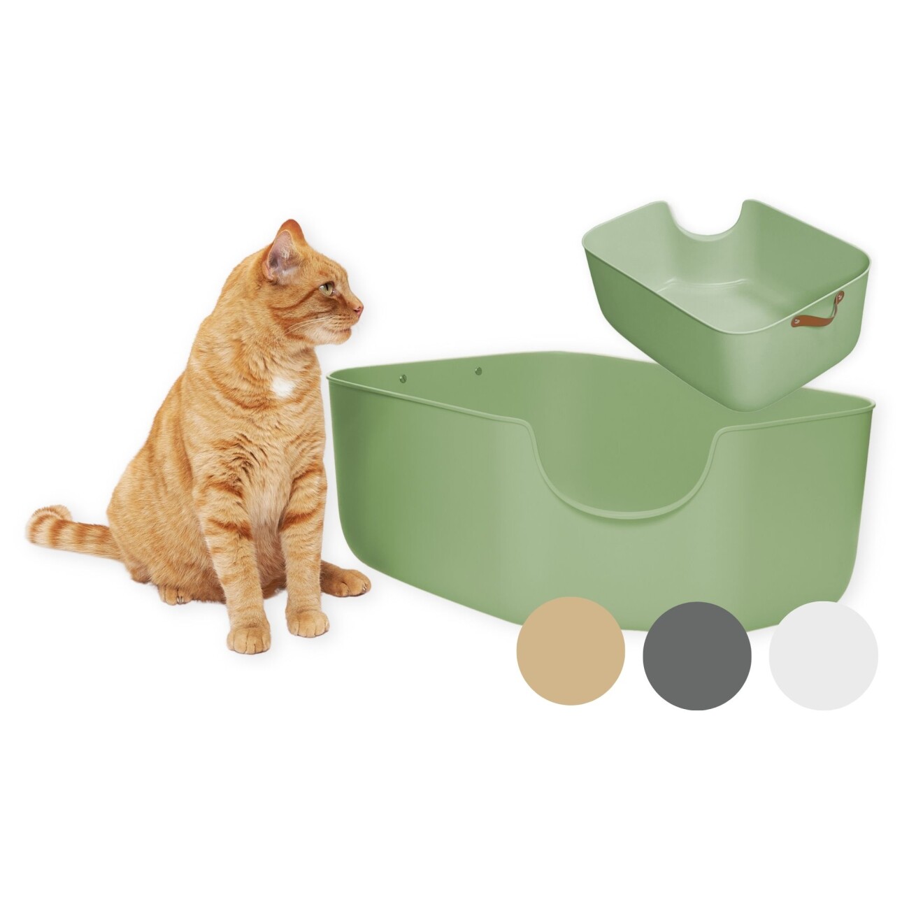 PIUPET Katzentoilette grün