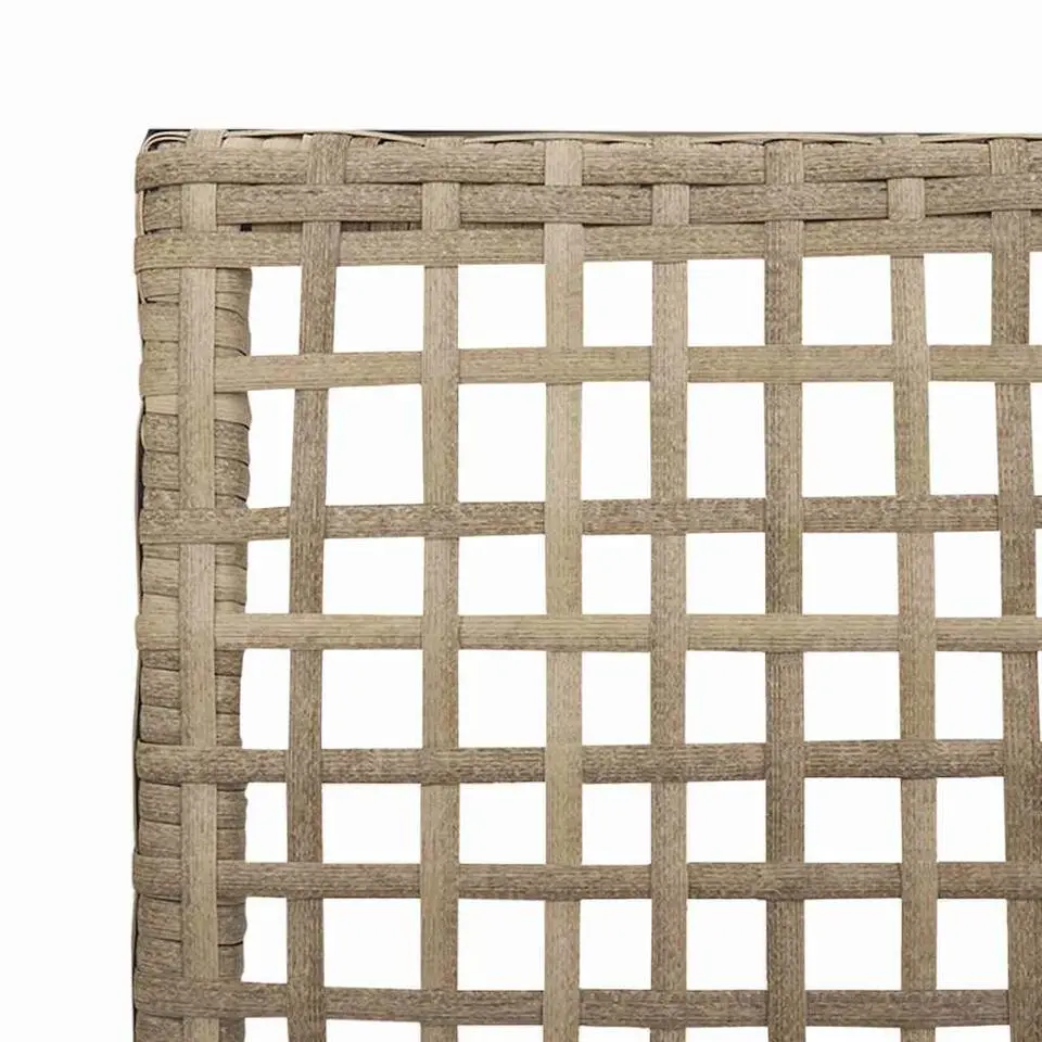 vidaXL - Tuinstoel - Beige - Poly rattan - 53 x 60 x 85cm