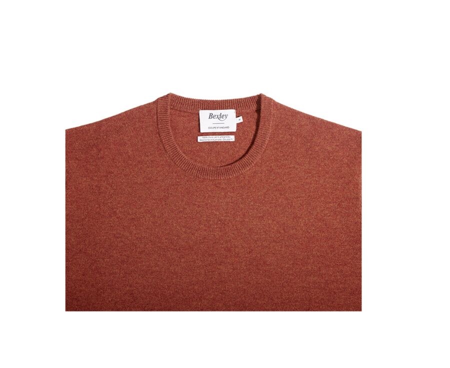 Pull col rond homme laine Epice Chiné - CONAN