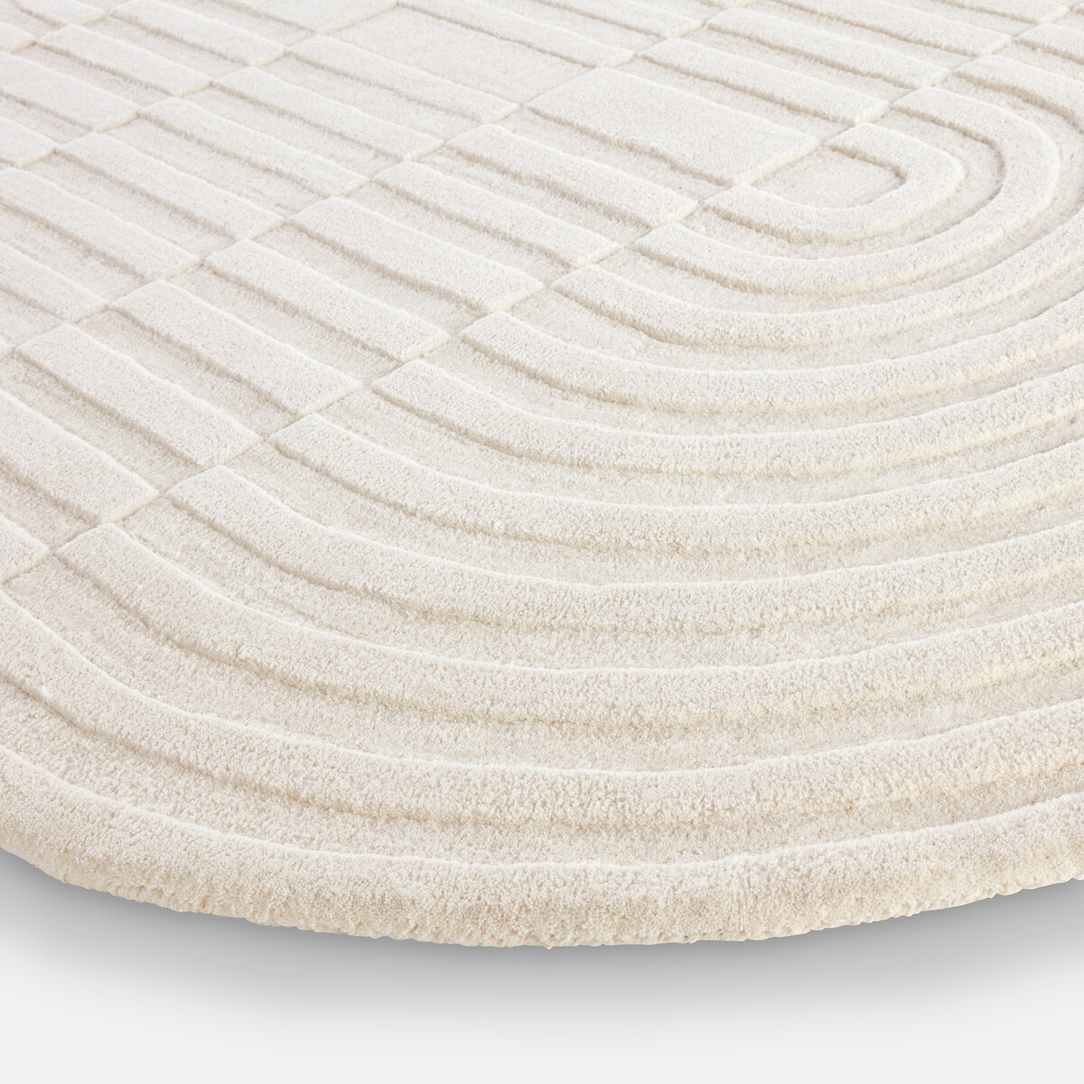 LA REDOUTE INTERIEURS<br>Tapete oval de lã, Malko