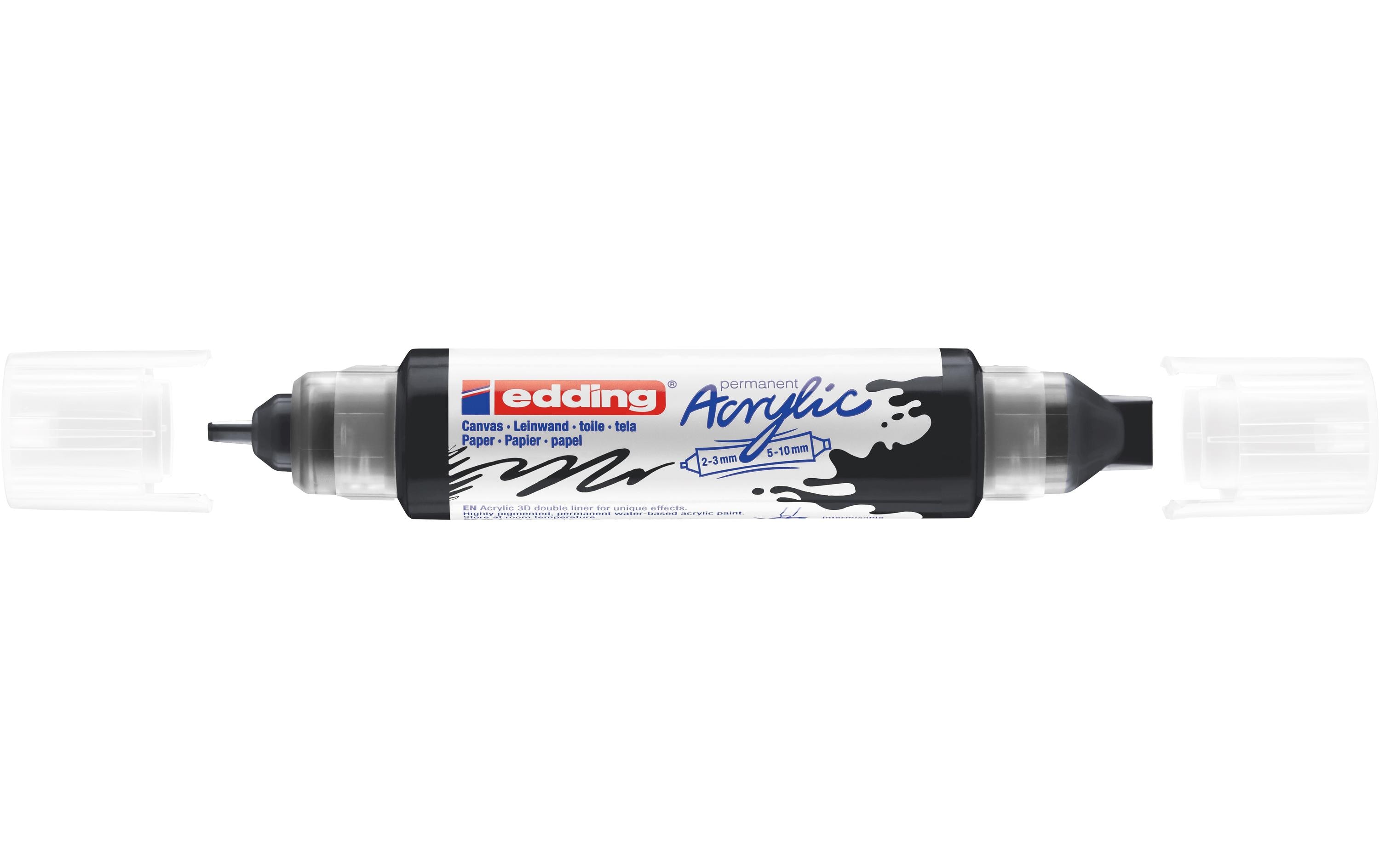 Acrylmarker 5400 Double Liner, SchwarzAcrylstifte mit 2 Spitzen