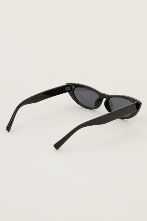 Zwarte cat eye zonnebril