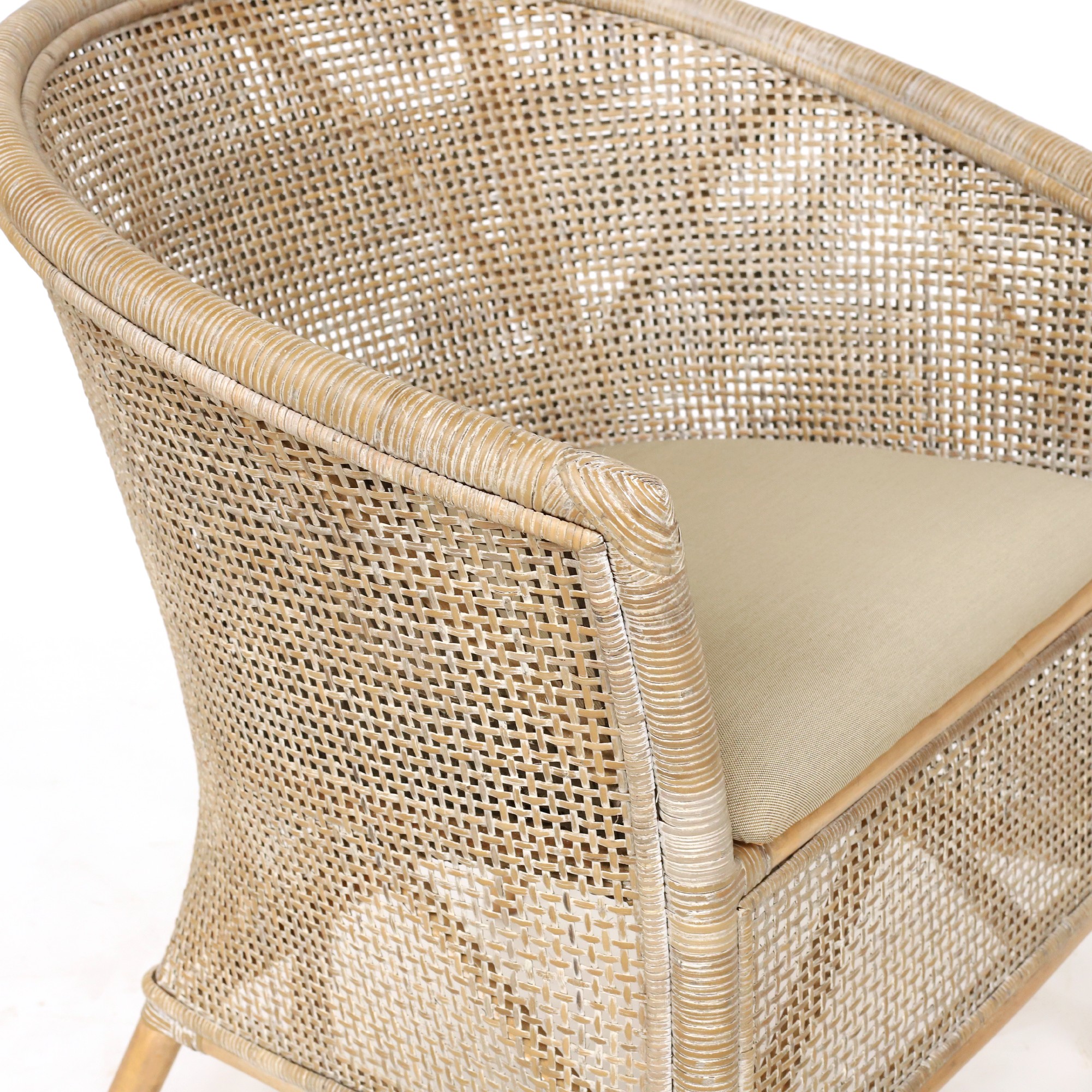 Armsessel 'Cavrille', Rattan, B 69 cm, H 83 cm, L 60 cm von fischer's lagerhaus