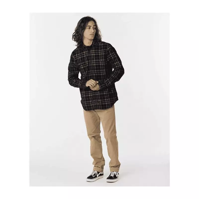Chemise RIPCURL Swc Cord Plaid Shirt Washed Black M