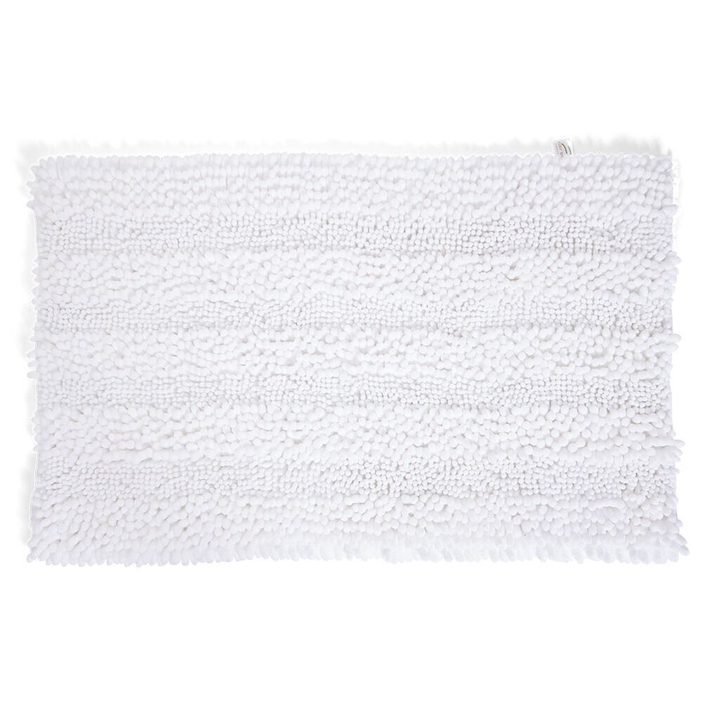 Tapis de bain chenille 50x80cm polyester beige