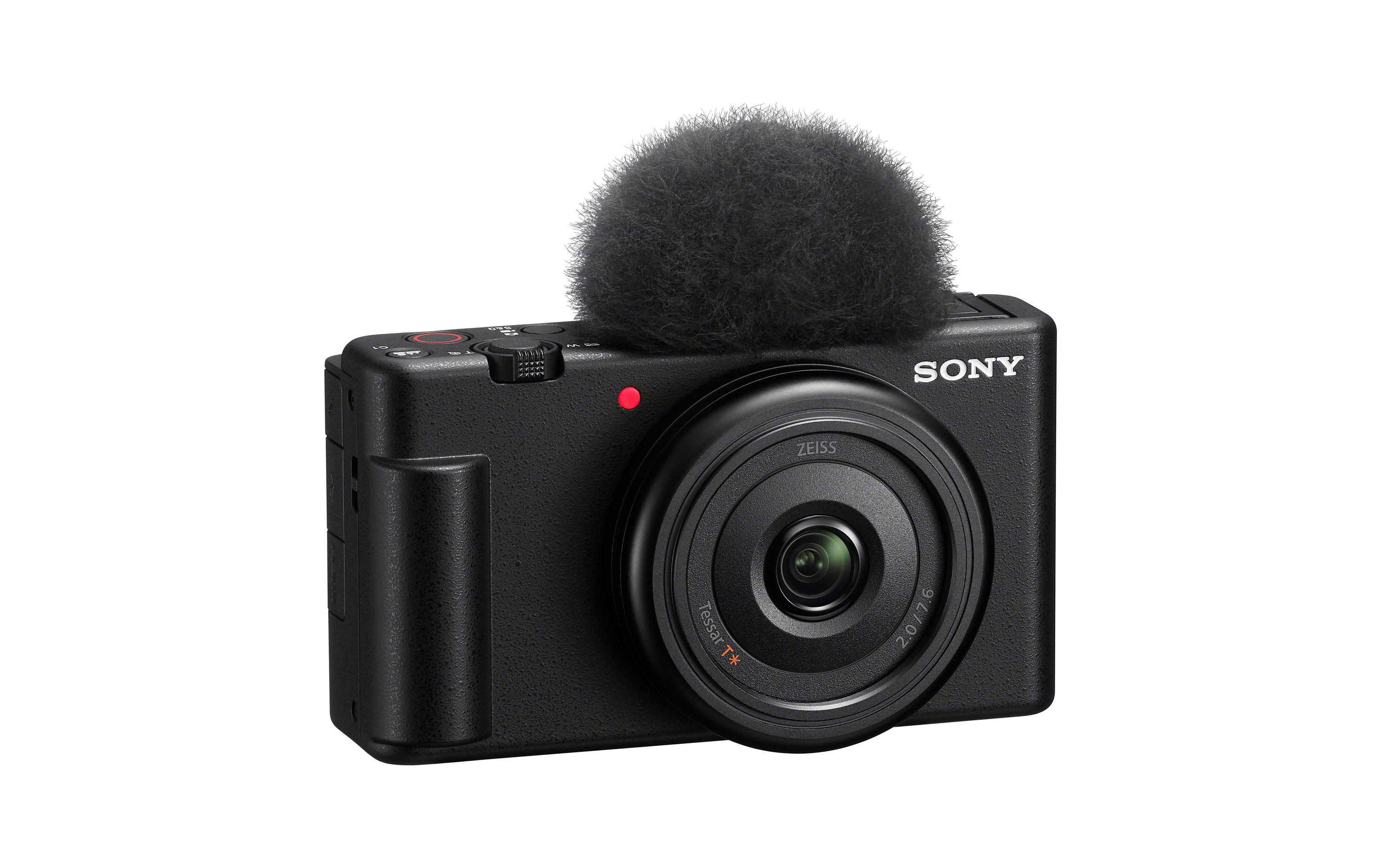 Fotokamera ZV-1F<br>Vlog-Kamera ZV-1F | Digitalkamera (verstellbares Display, 4K Video, Zeitlupe, Vlog-Funktionen) – Schwarz