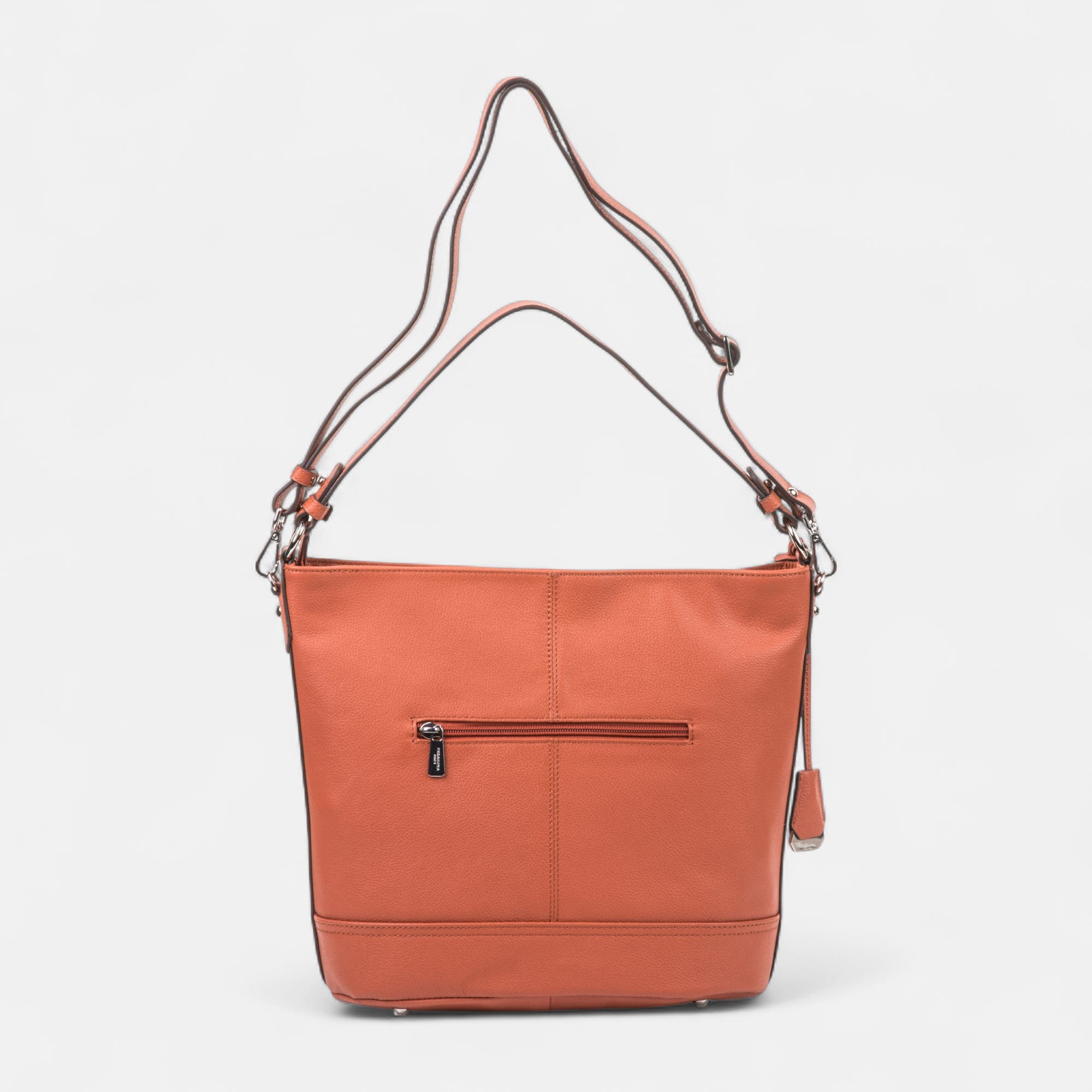 Sac de shopping en cuir orange