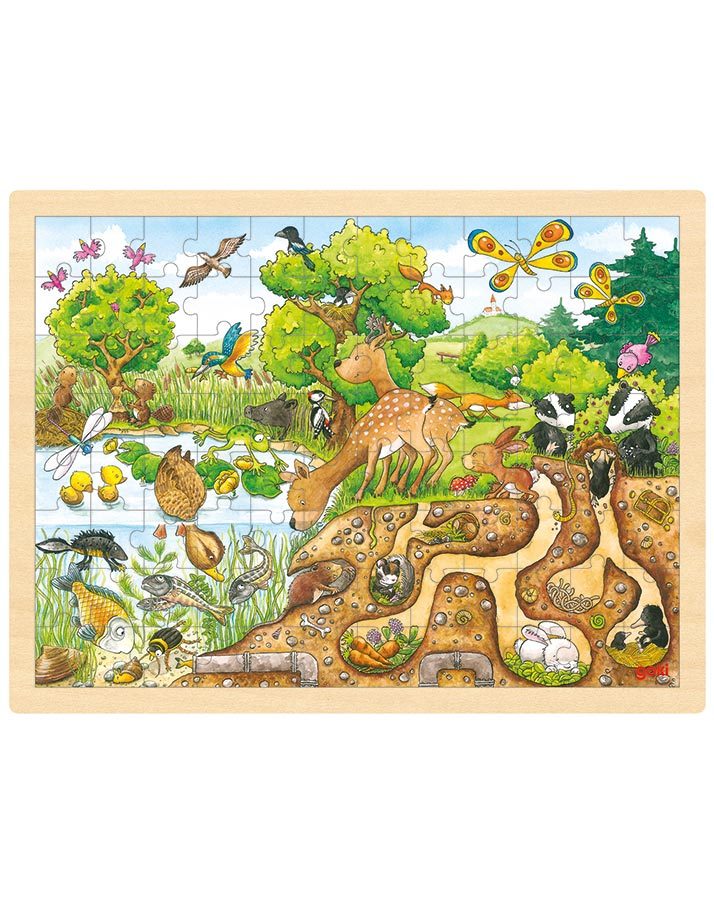 Einlegepuzzle ERLEBNIS NATUR 96-teilig in bunt