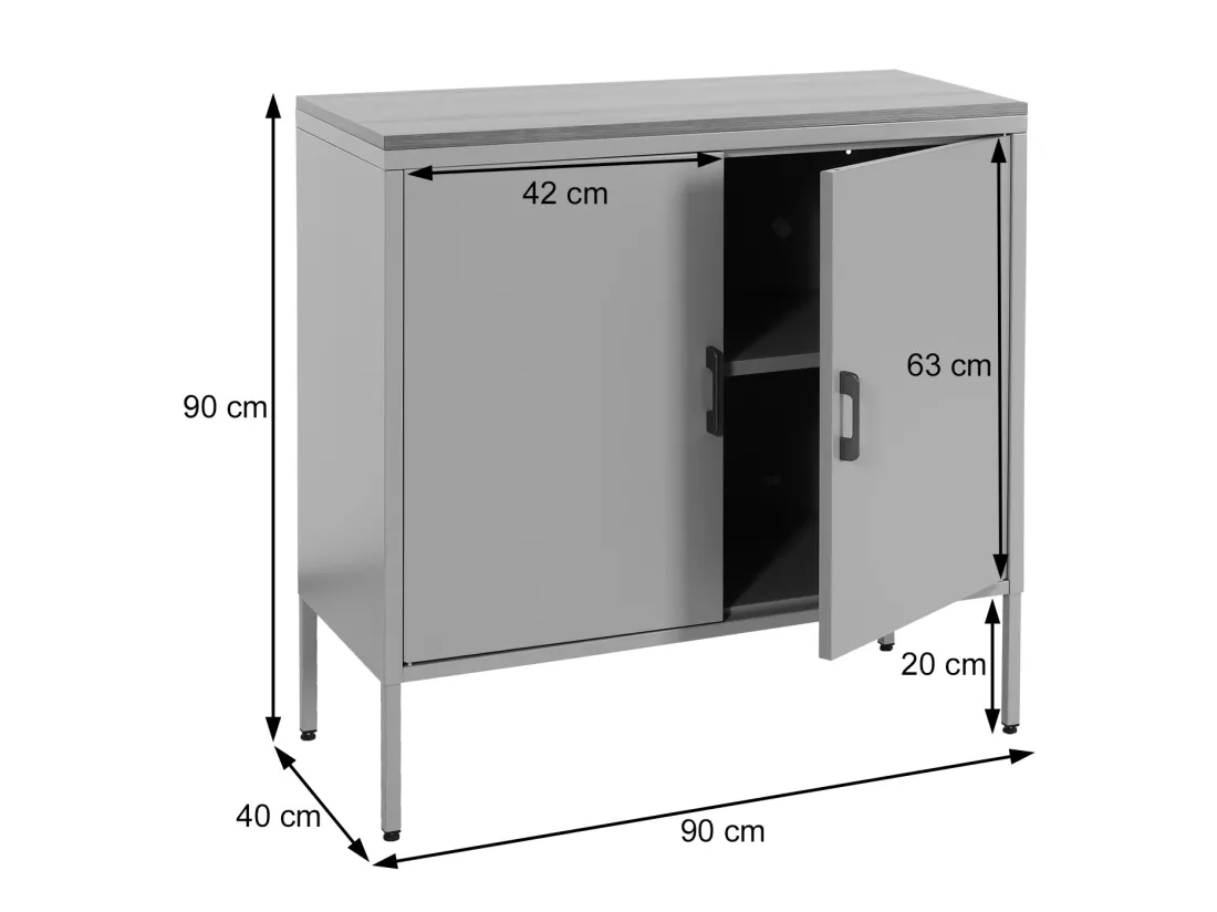 Commode MCW-L84-2, gris