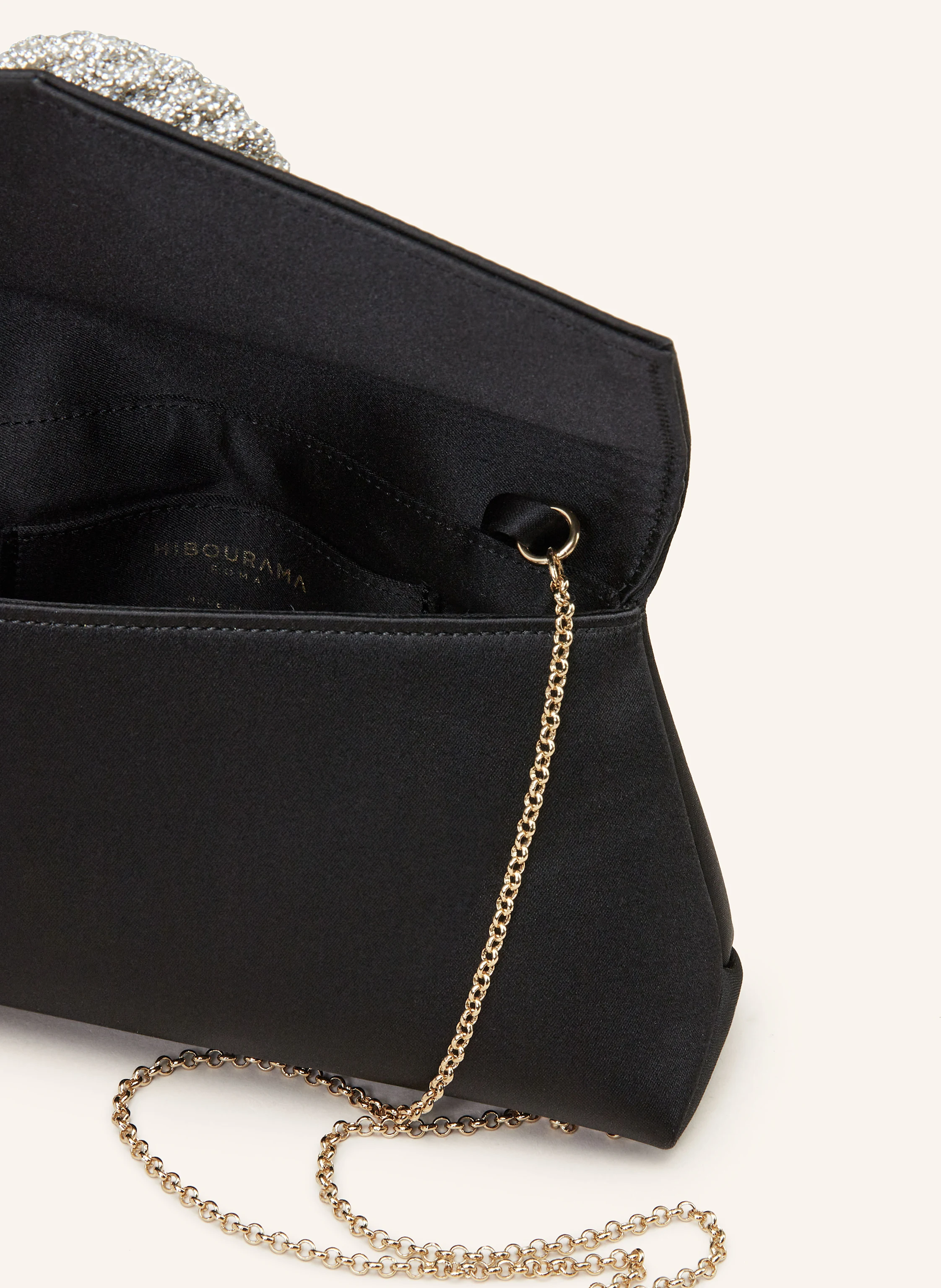 HIBOURAMA Clutch KATY mit Schmucksteinen