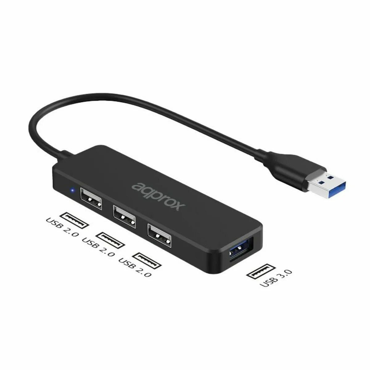 Hub USB approx! APPC47 - Multicouleur