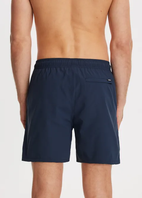 Zwembroek met logo blauw (BLW.D)