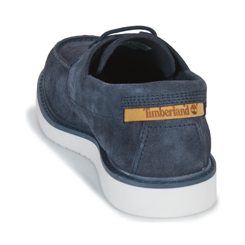Timberland - NEWMARKET II LTHR BOAT - Marine / Blanc