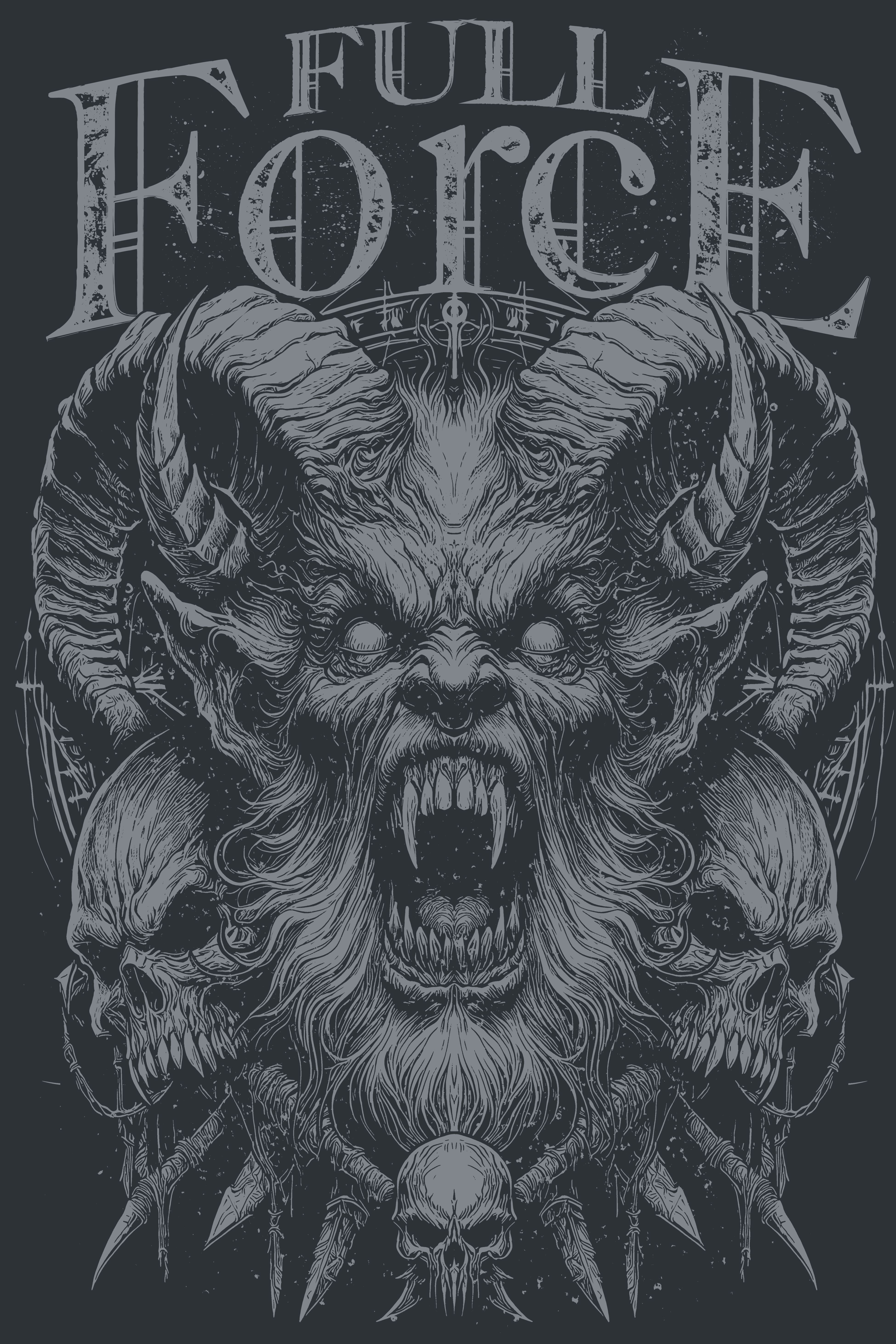 Demon | Full Force 2024 Sweat-shirt zippé à capuche