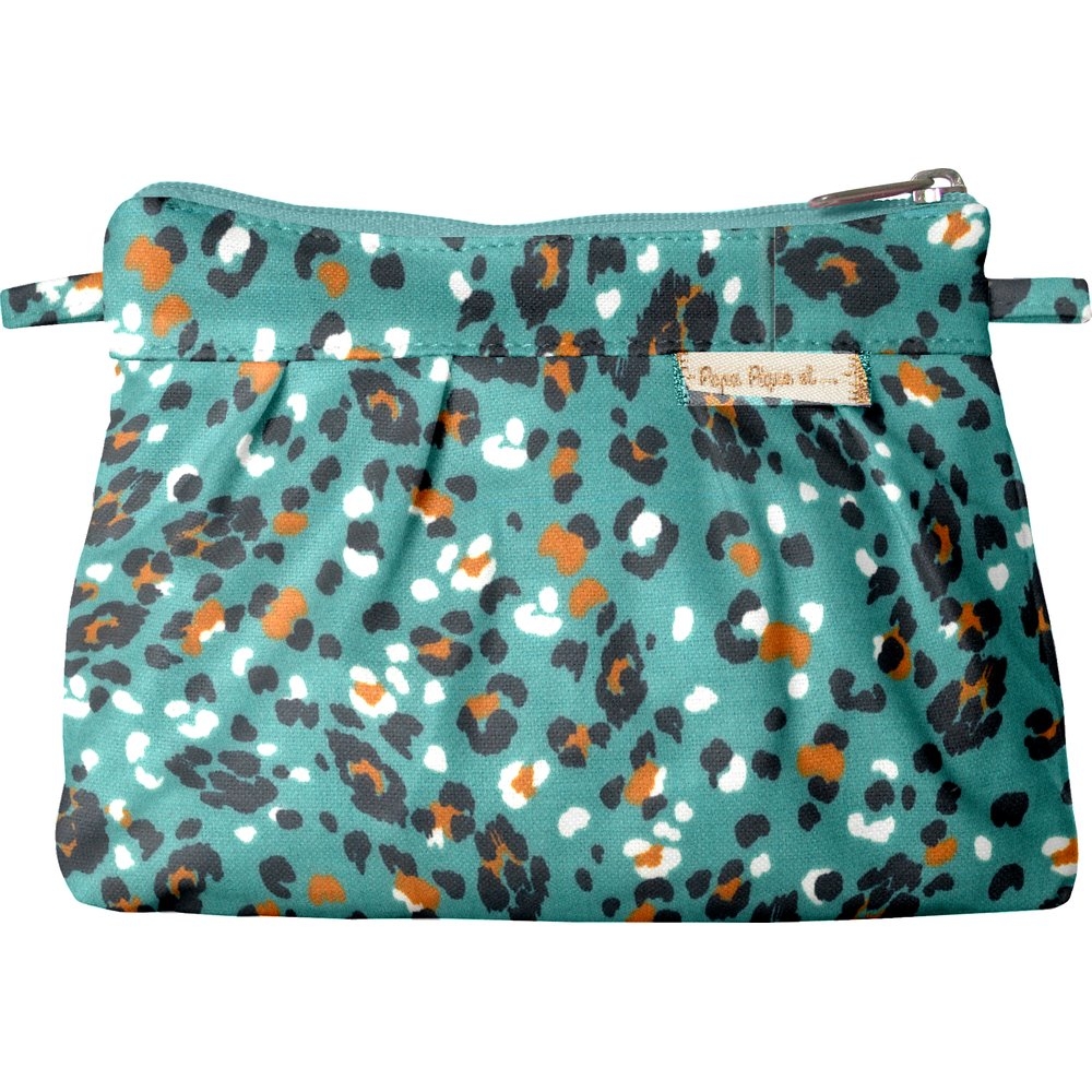 Mini Pochette Plissée Panthère Jade