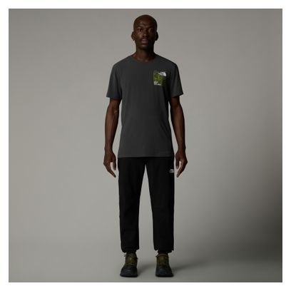 T-Shirt Manches Courtes The North Face Lightning Graphic Gris