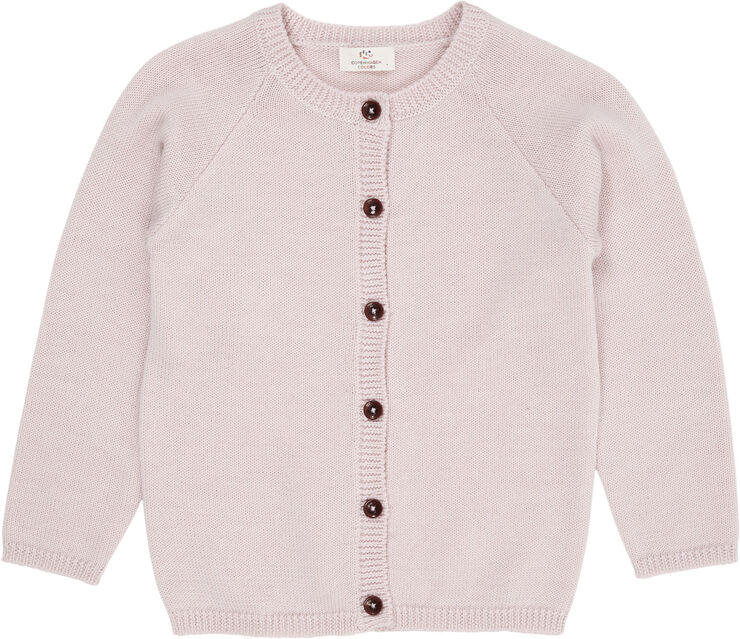 Copenhagen Colors MERINO KNITTED CARDIGAN Dusty rose