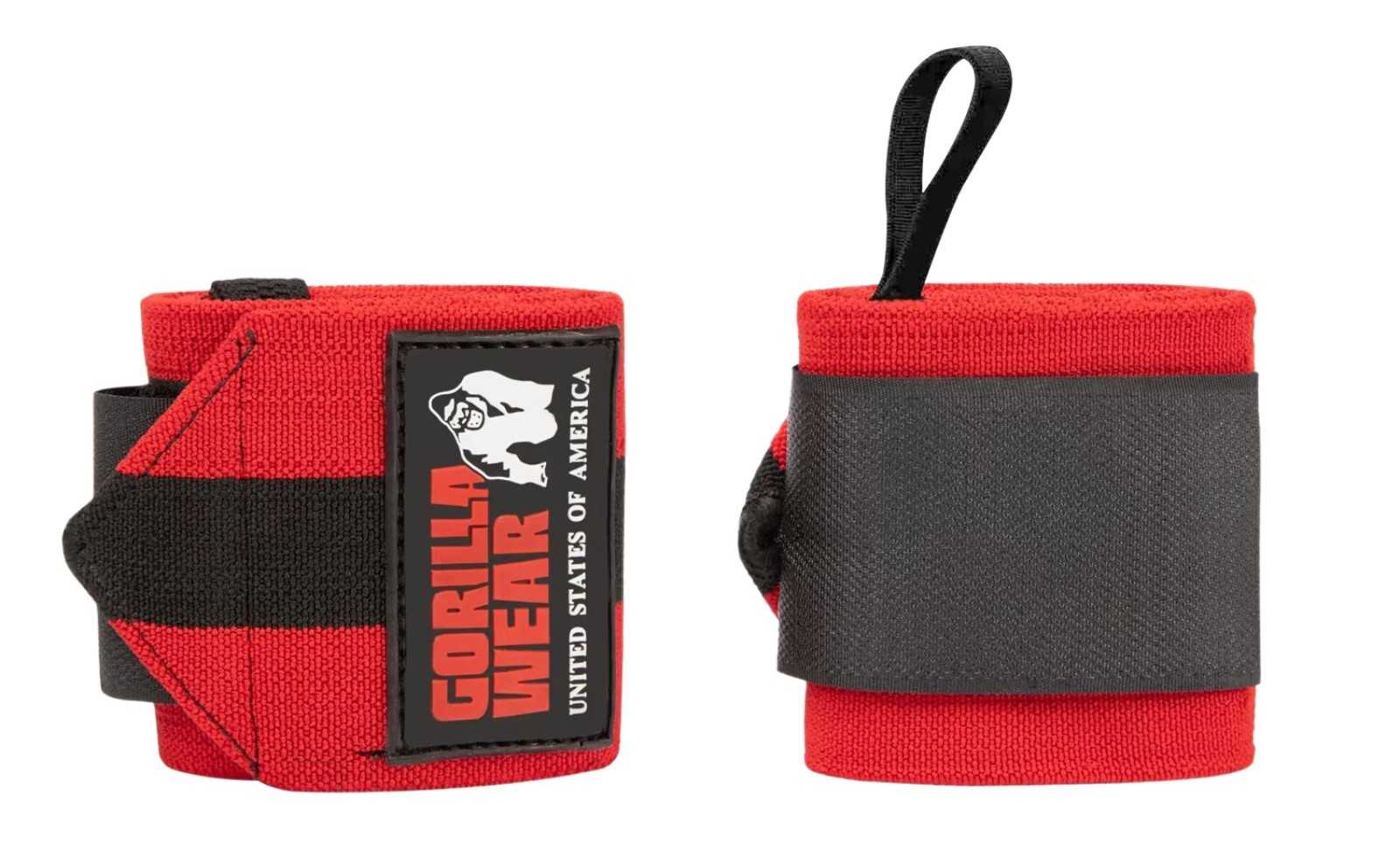 Faixas de pulso Gorilla Wear Ultra Vermelhas