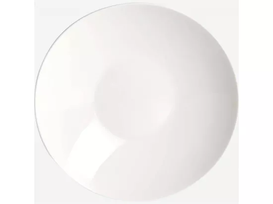 HABITAT - Assiette à pâtes en porcelaine - 24 cm - Blanc (Lot de 6) - Taidu