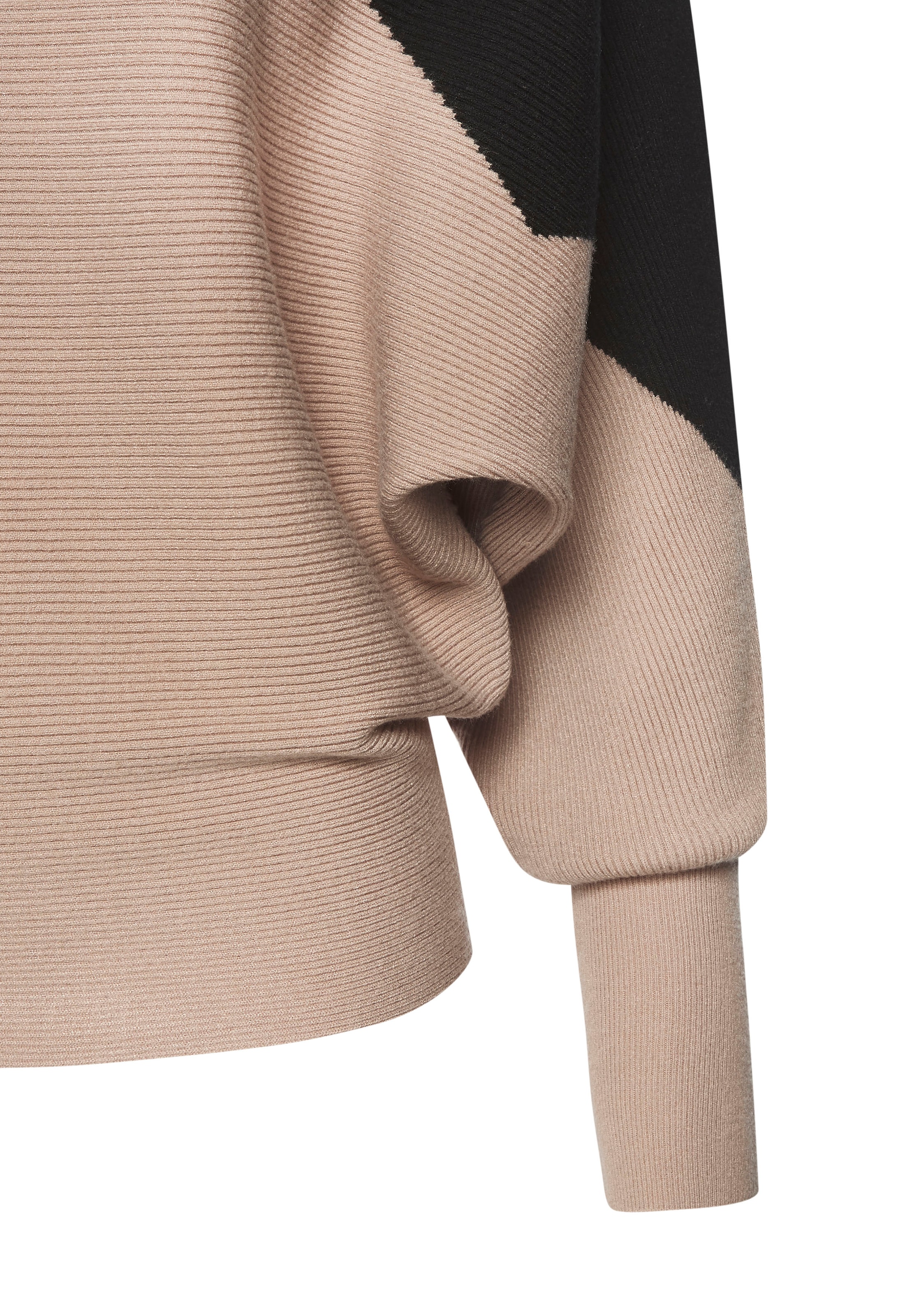 LASCANA Strickpullover , mit Colorblock-Optik Fledermausärmel, modisch