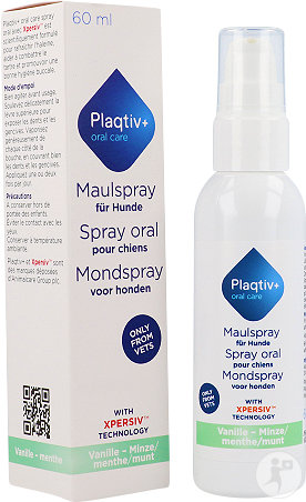 Plaqtiv+ Oral Care Spray Vanille Flacon 60ml