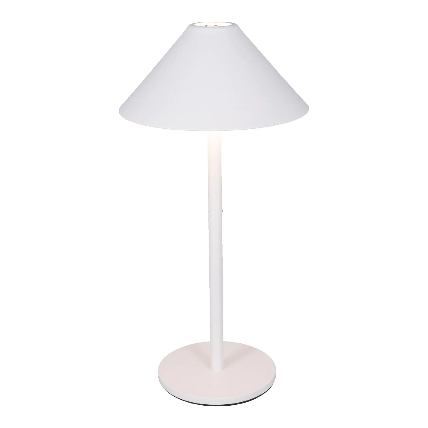 LED-Tischlampe Schirm, weiß, 26 cm