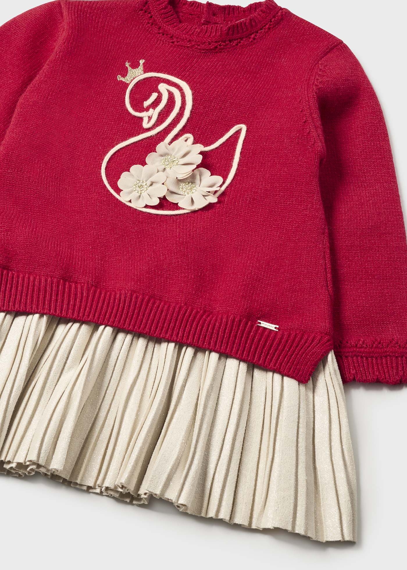 vestido de tricô para bebê