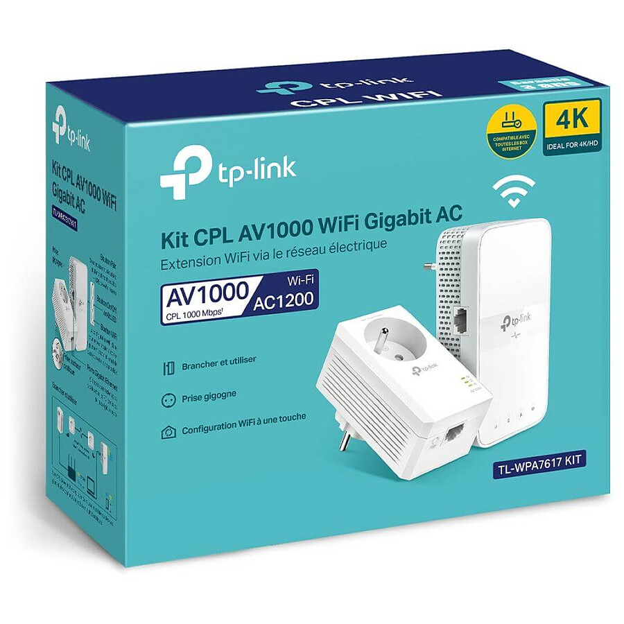 TP-Link TL-WPA7617 KIT - Pack 2 CPL1000/WiFi AC1200