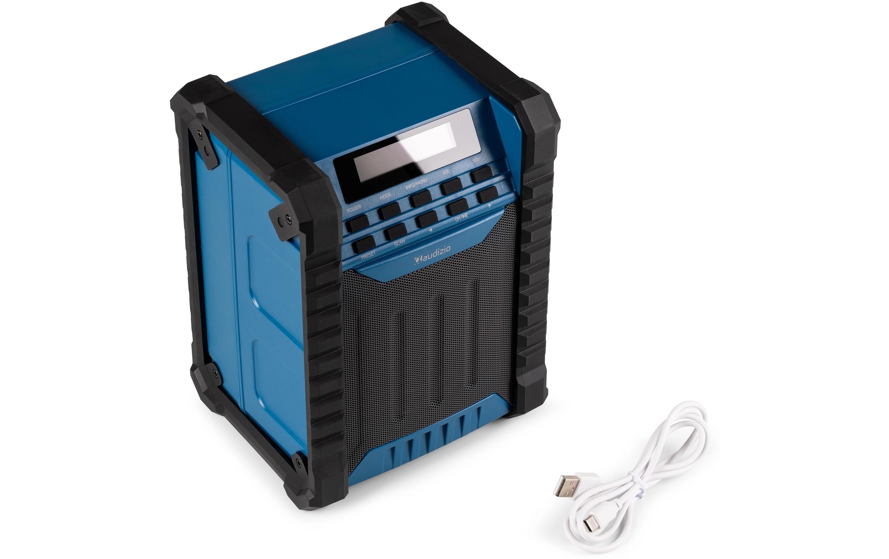 Baustellenradio Temi BlauDAB+ Baustellen-Radio mit Akku und IP54