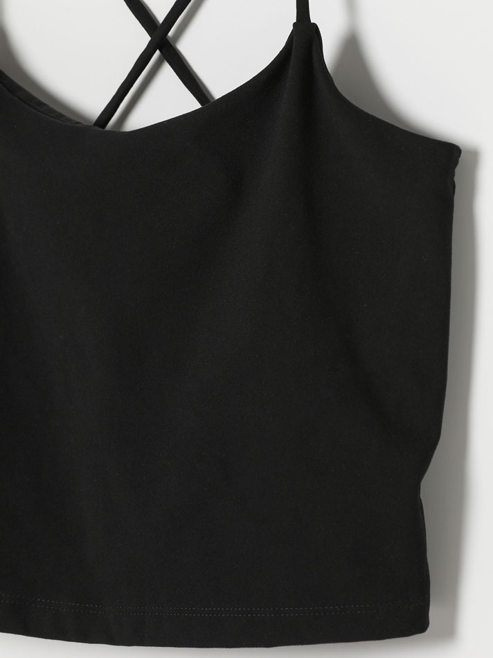 Top com faixa interna macia - Preto
