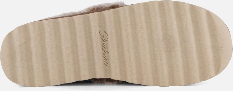 Skechers Cozy Up Pantoffels taupe Synthetisch Dames