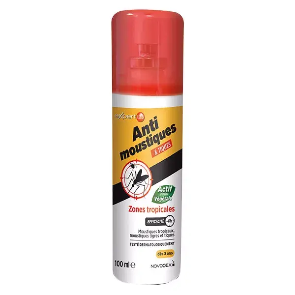 Novodex Expert 123 Repelente Antimosquitos e Carrapatos para Áreas Tropicais 100ml