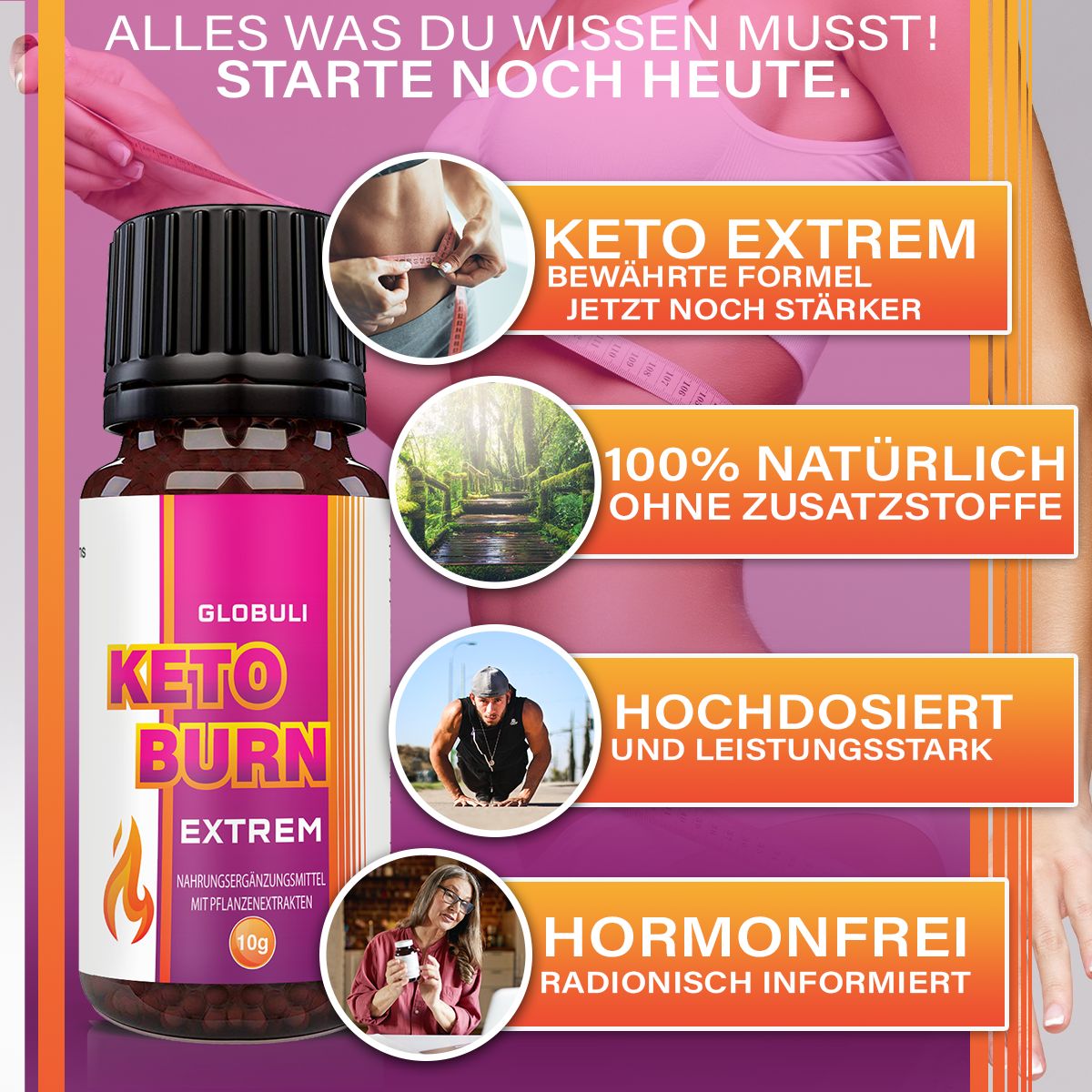 Saint Nutrition® | Keto Burn Kügelchen | zum Abnehmen