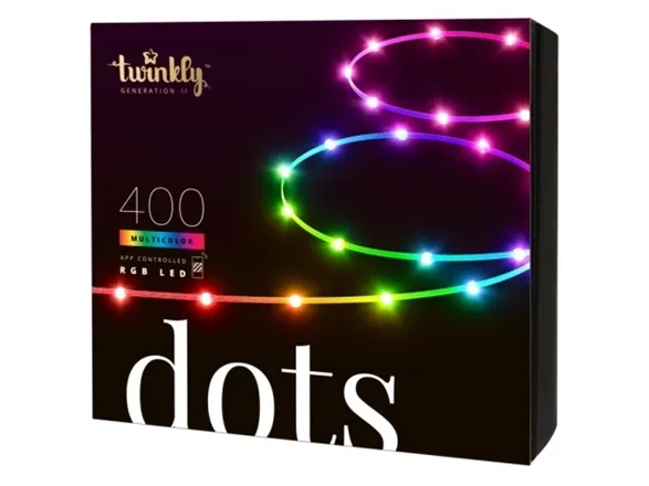 Twinkly Dots - Kædelys - LED - klasse G - RGB-lys - gennemsigtig