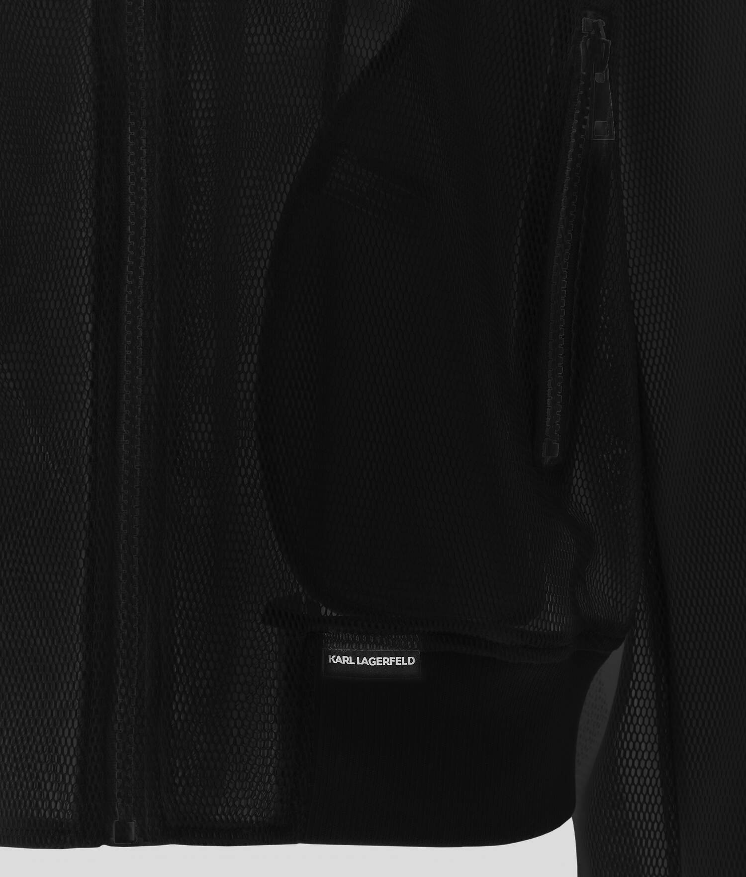 BLOUSON BOMBARDIER EN TRICOT - Noir