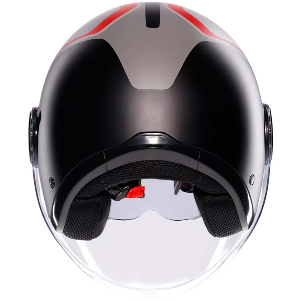 AGV - Casque Eteres Scaglieri Noir / Gris / Rouge / Mat