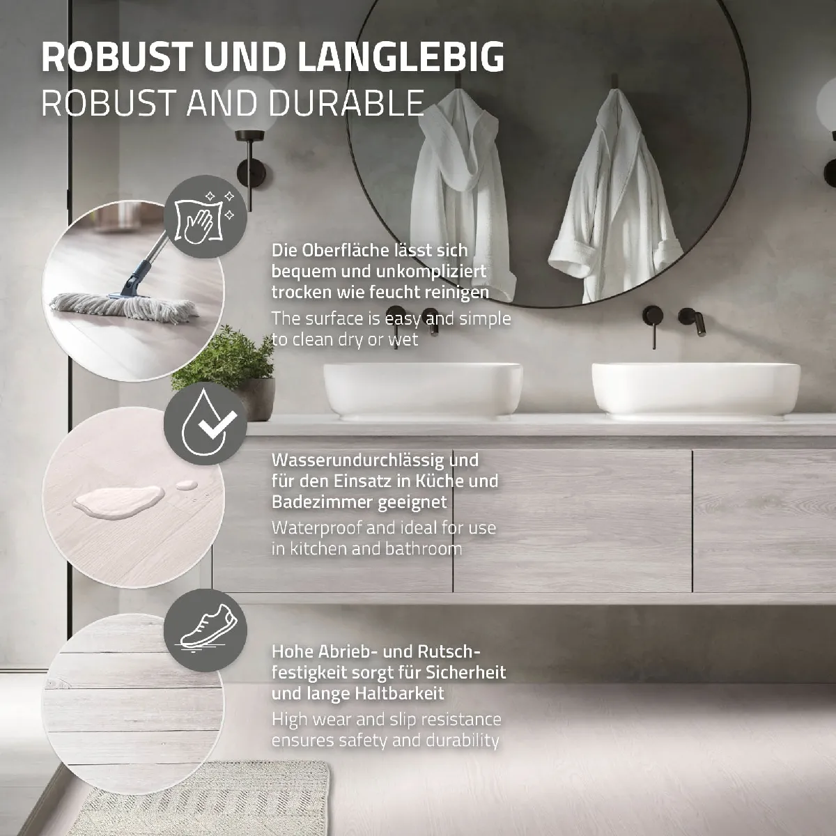 ML-Design Sol vinyle adhésif 2,23 m² - Chêne blanc