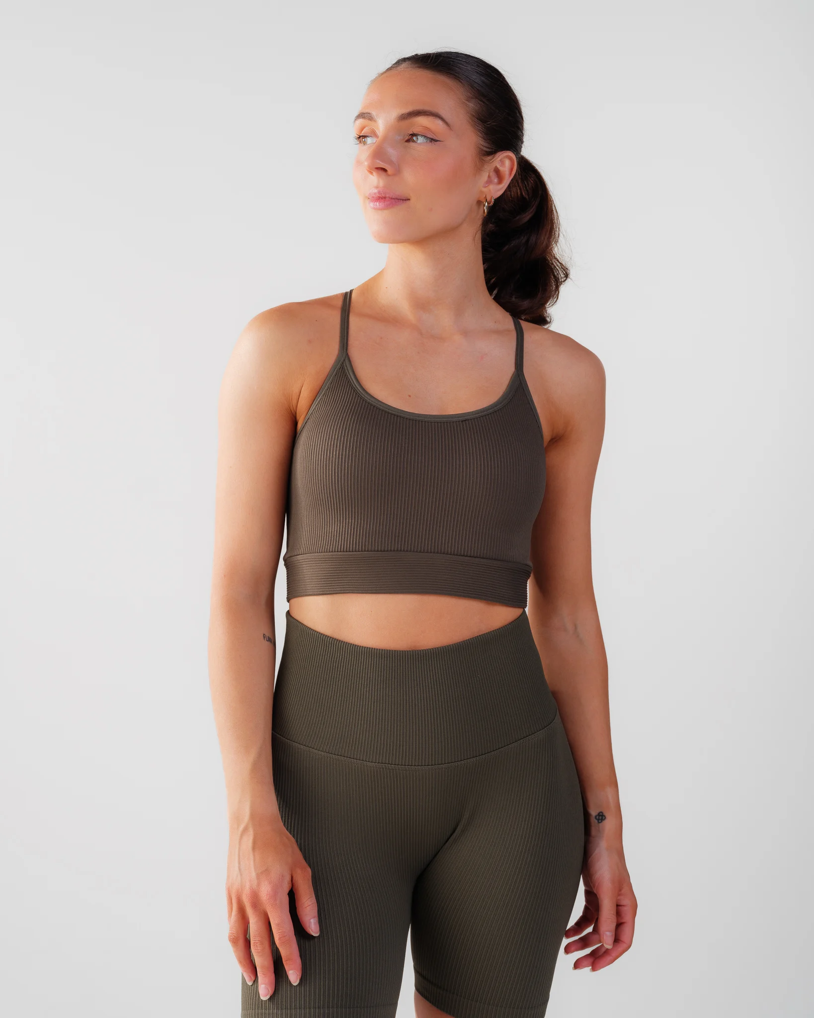 Bumpro Perfect Rib Bra Military Green