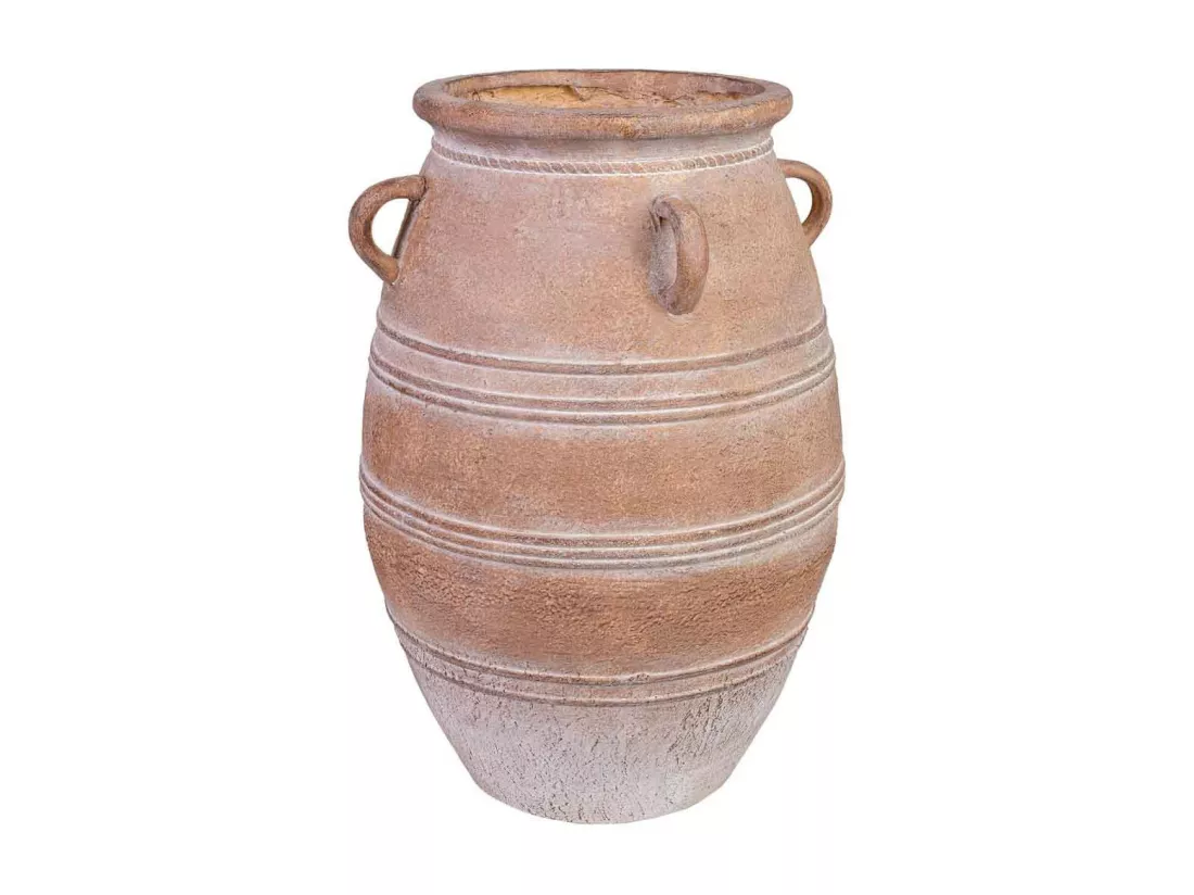 Vase en magnésium marron 37x37x56h cm