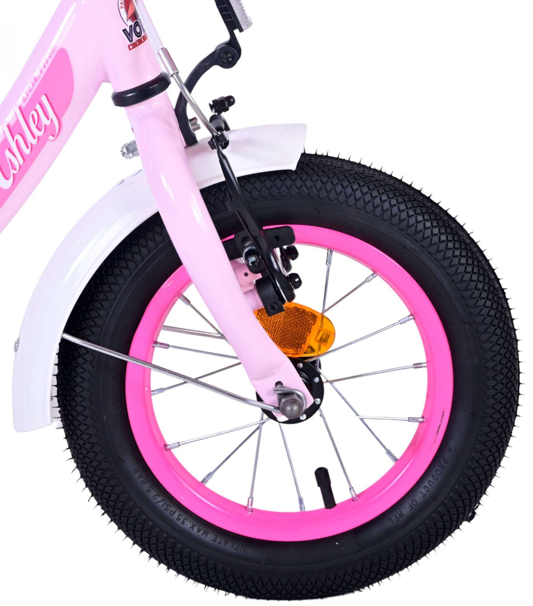 Kinderfahrrad Ashley Fahrrad für Mädchen 12 Zoll Kinderrad in Rosa